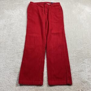 Vineyard Vines Pants Mens 35x32* Red Corduroy Club Chino Straight Wide Wale